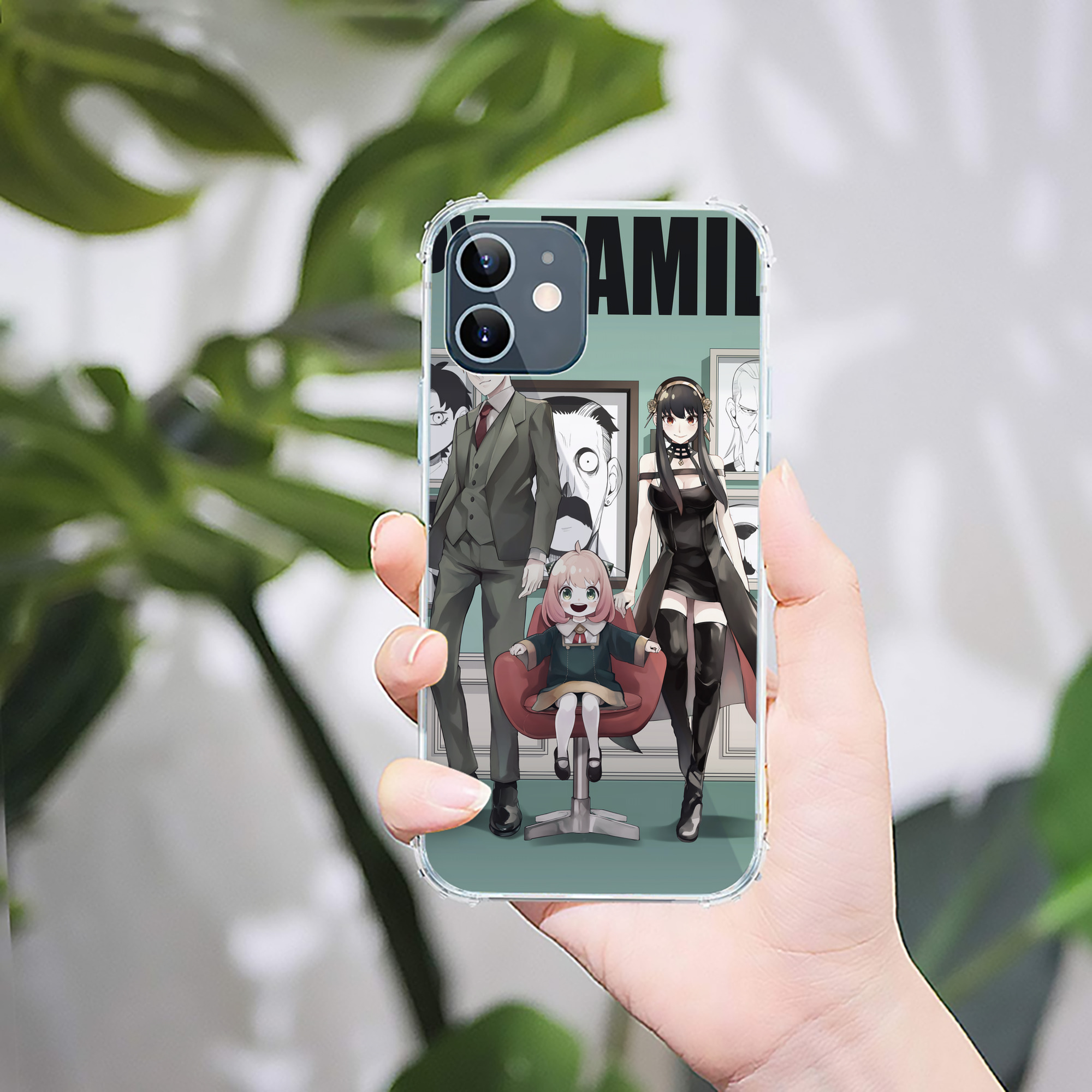 （画像用） SPY×FAMILY间谍家家酒 【iPhone 12シリーズ対応】透明スマホケース（クリアソフトケース）